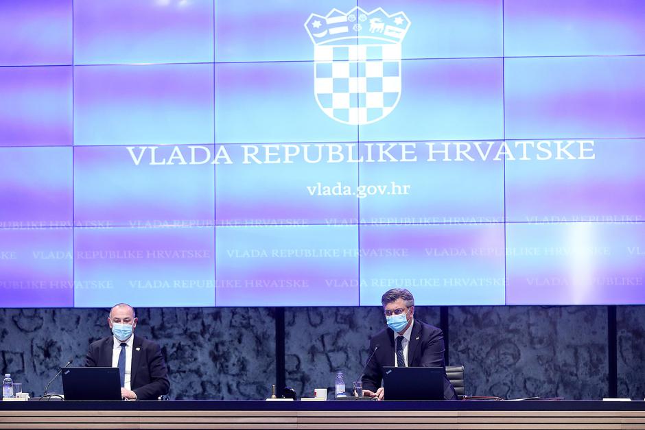 Premijer Andrej Plenković na sjednici Vlade najavio popuštanje mjera
