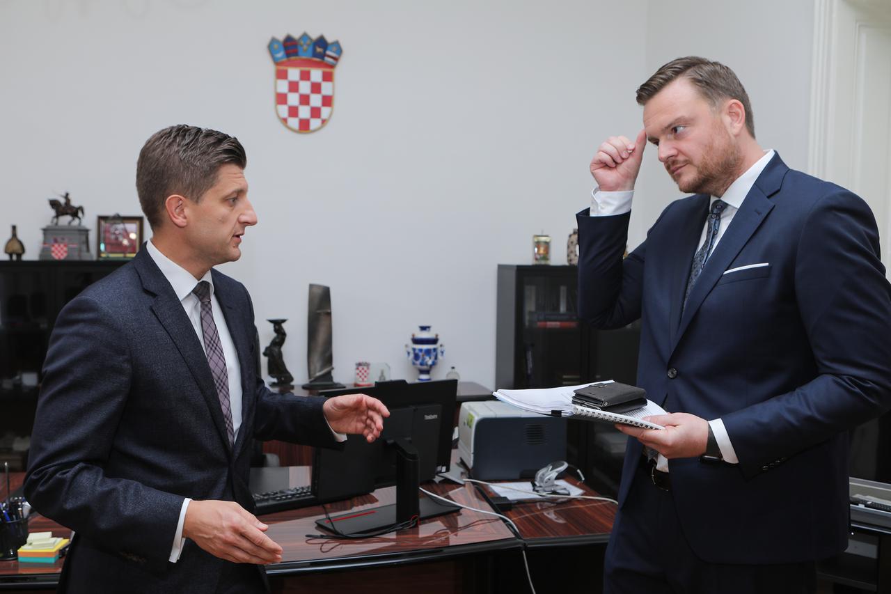 Zagreb: Primopredaja dužnosti između Zdravka Marića i novog ministra financija Marka Primorca