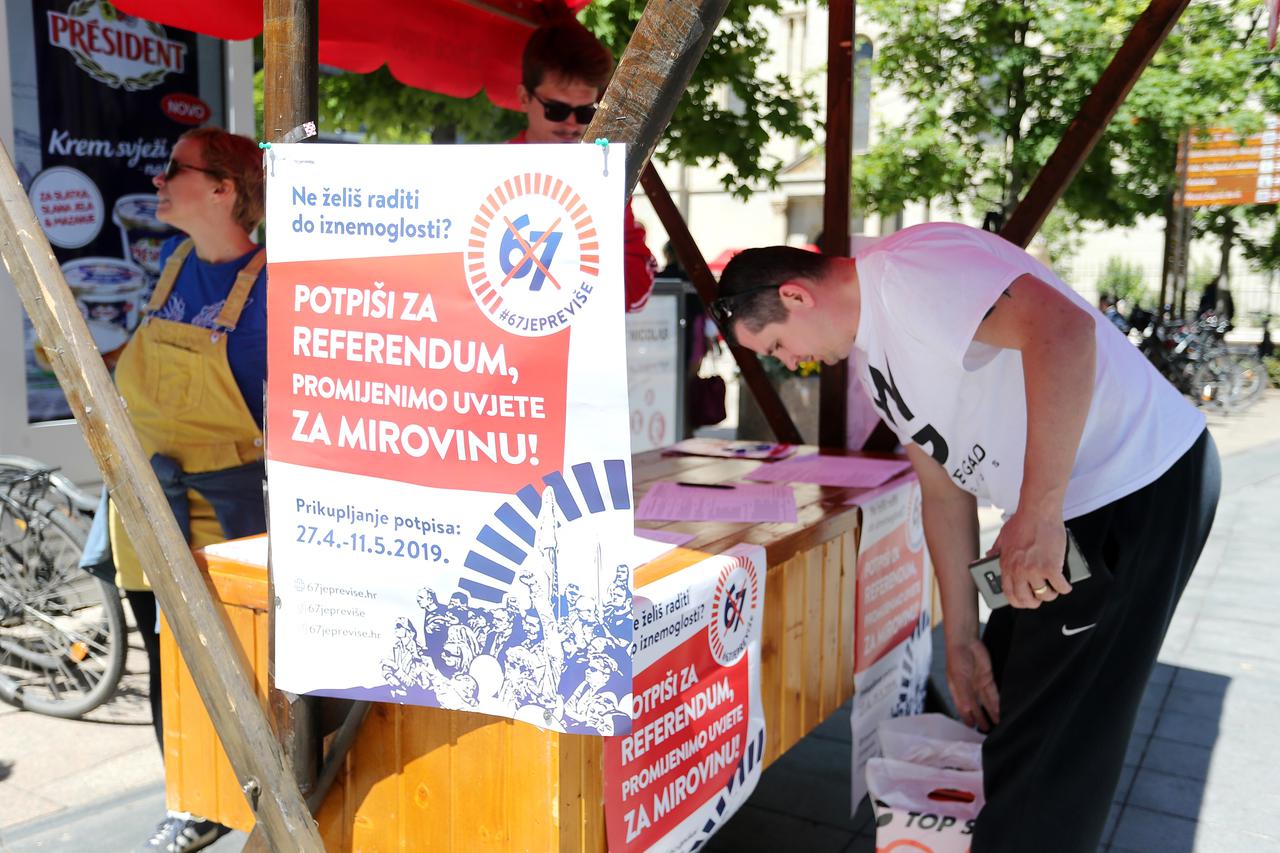 Zagreb: Građani potpisuju za referendum 67 je previše