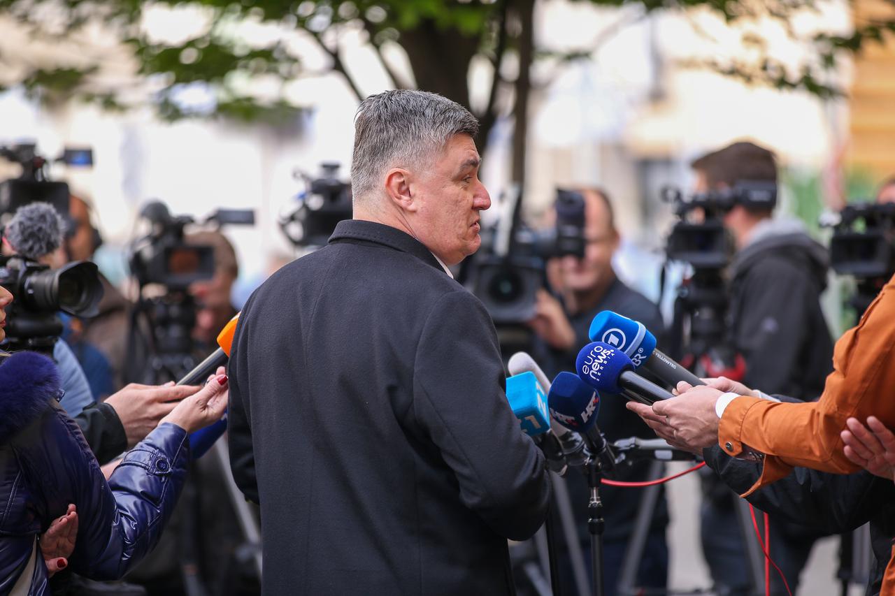 Zagreb: Predsjednik RH Zoran Milanović nakon glasanja dao je izjavu za medije