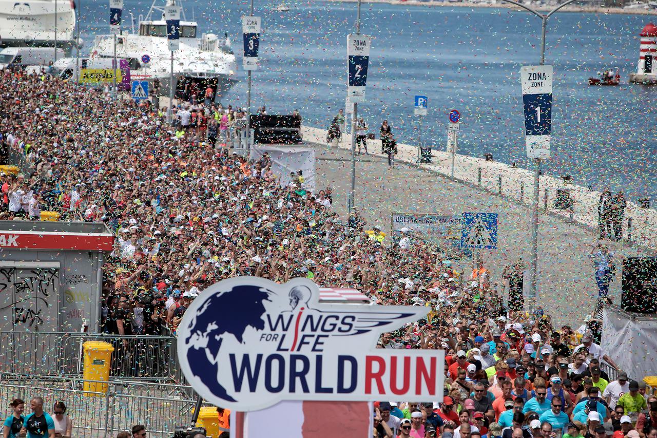 Jubilarno 10. izdanje utrke Wings for Life World Run  u Zadru okupilo nekoliko tisuća trkača