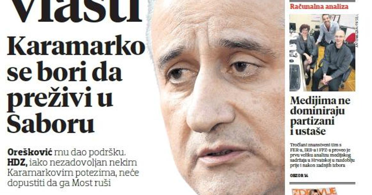 Galerija Kriza Vlasti Karamarko Se Bori Da Pre Ivi U Saboru Str