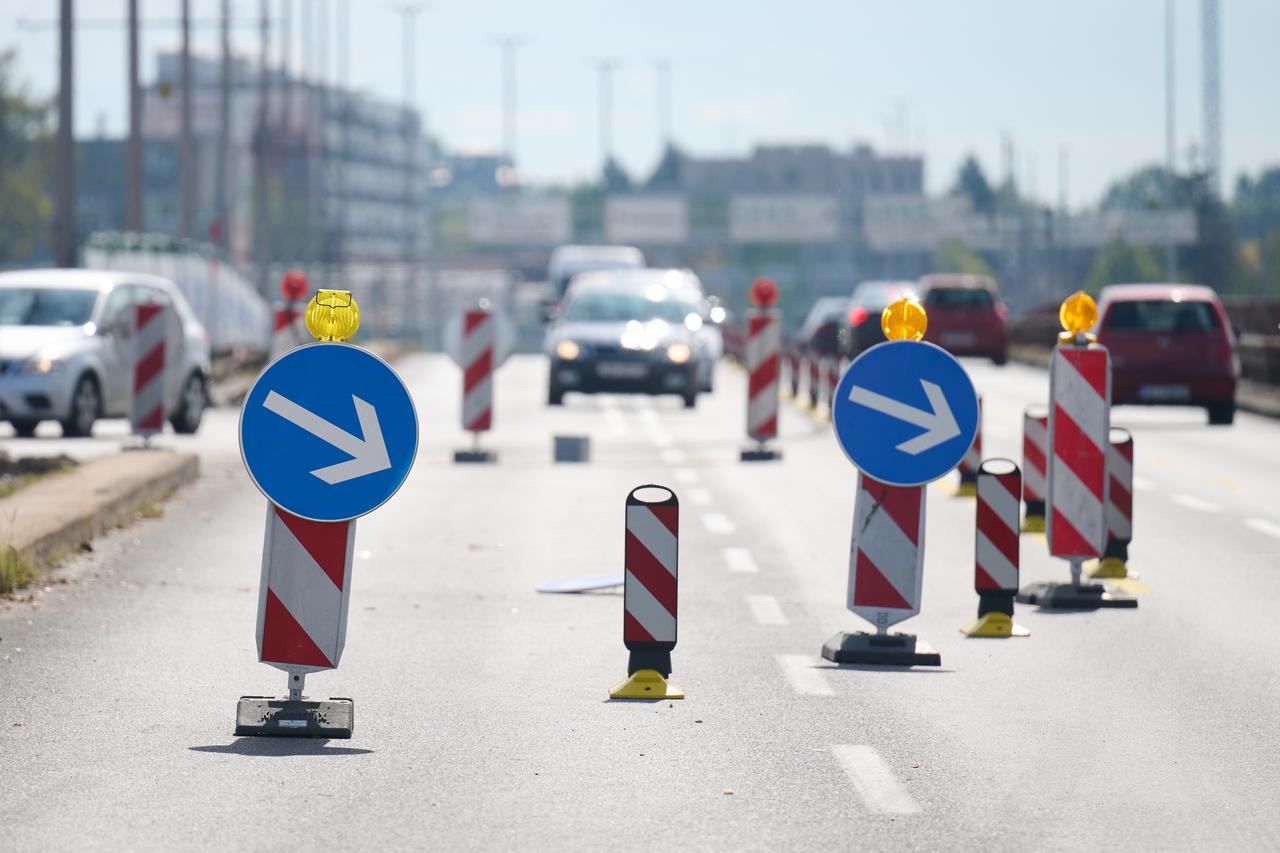 Zagreb: Nova privremena regulacija prometa na Jadranskom mostu
