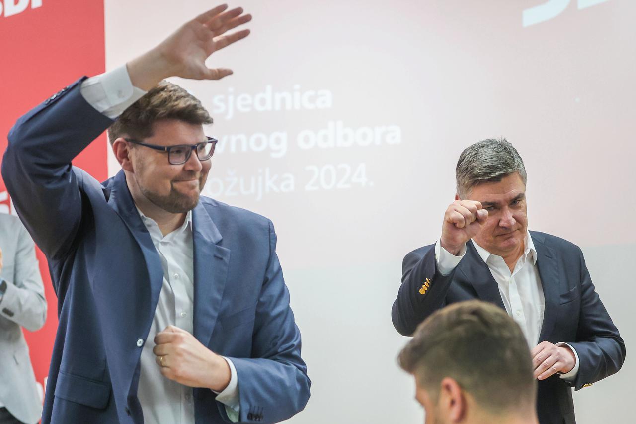 Zagreb: Sjednica Glavnog odbora SDP-a u središnjici stranke na Iblerovom trgu