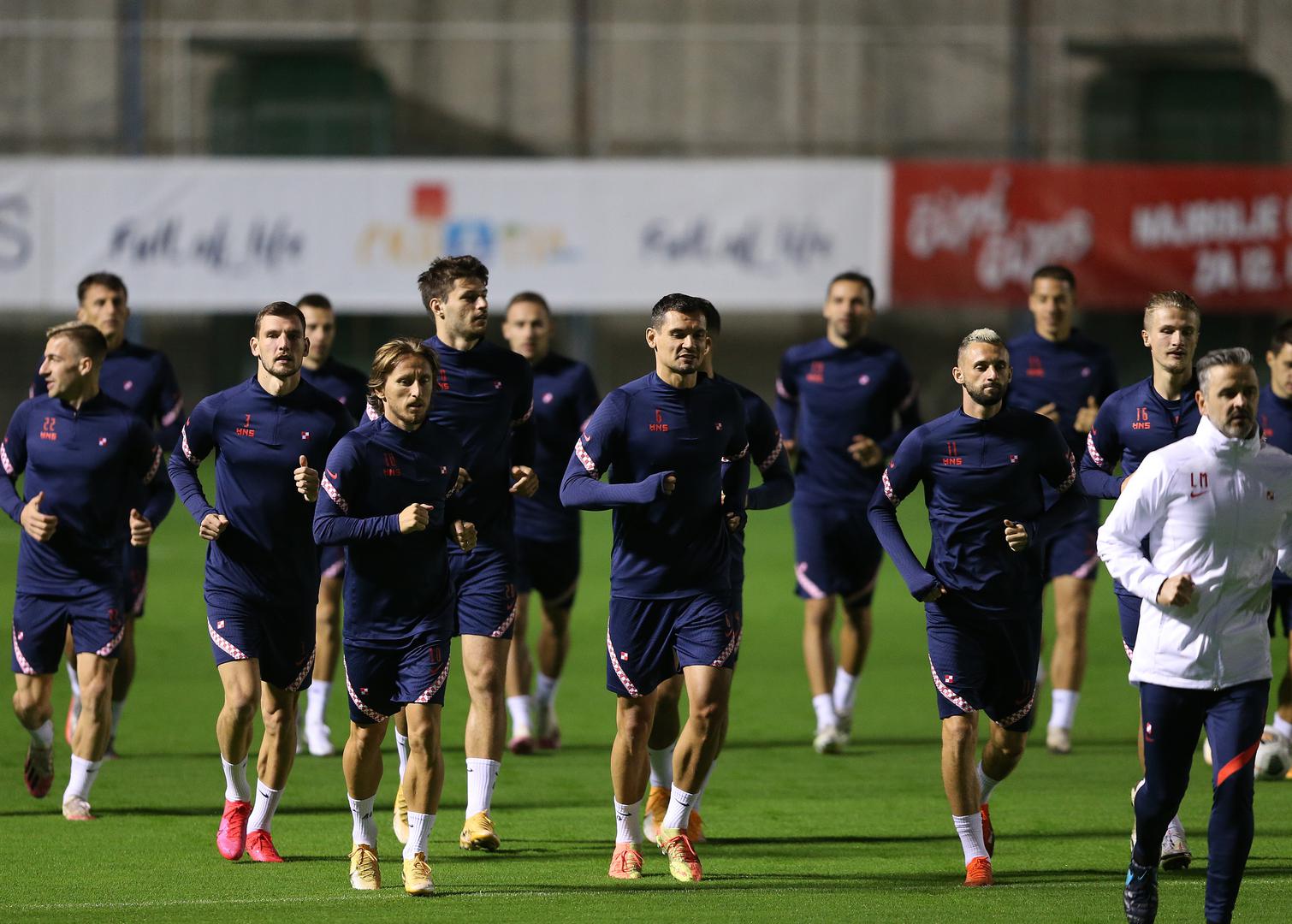 Hrvatska nogometna reprezentacija na Maksimiru je odradila trening uoči utakmica protiv Švedske (11. listopada) i Francuske (14. listopada) u Ligi nacija