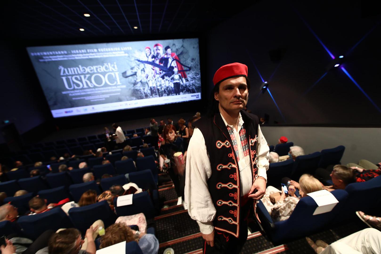 14.06.2022.Zagreb- Premijera dokumentarno igranog filma Vecernjeg lista  "Zumberacki uskoci" u Branimir Mingele Mallu.
 Photo: Boris Scitar/Vecernji list/PIXSELL