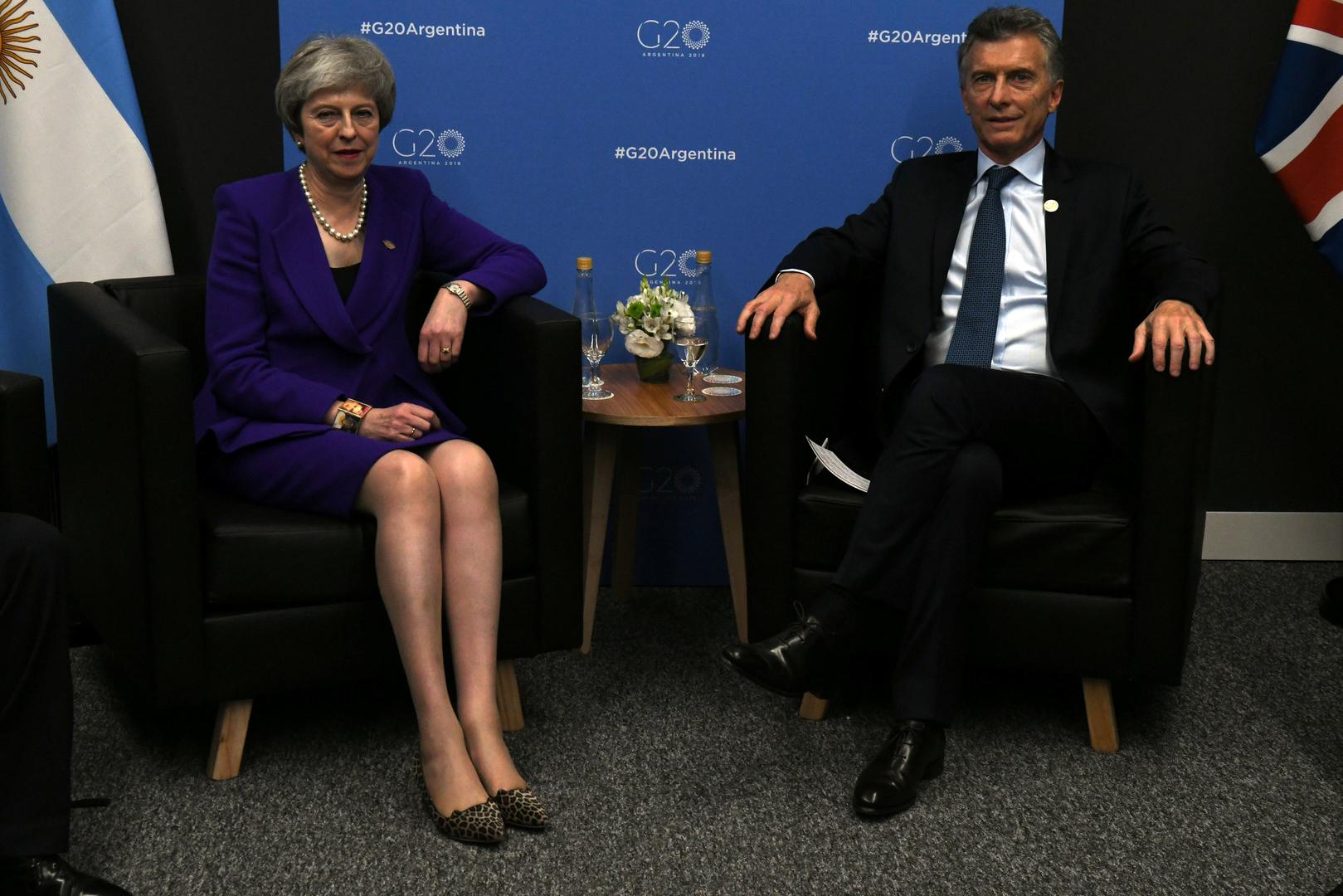 Theresa May i Mauricio Macri