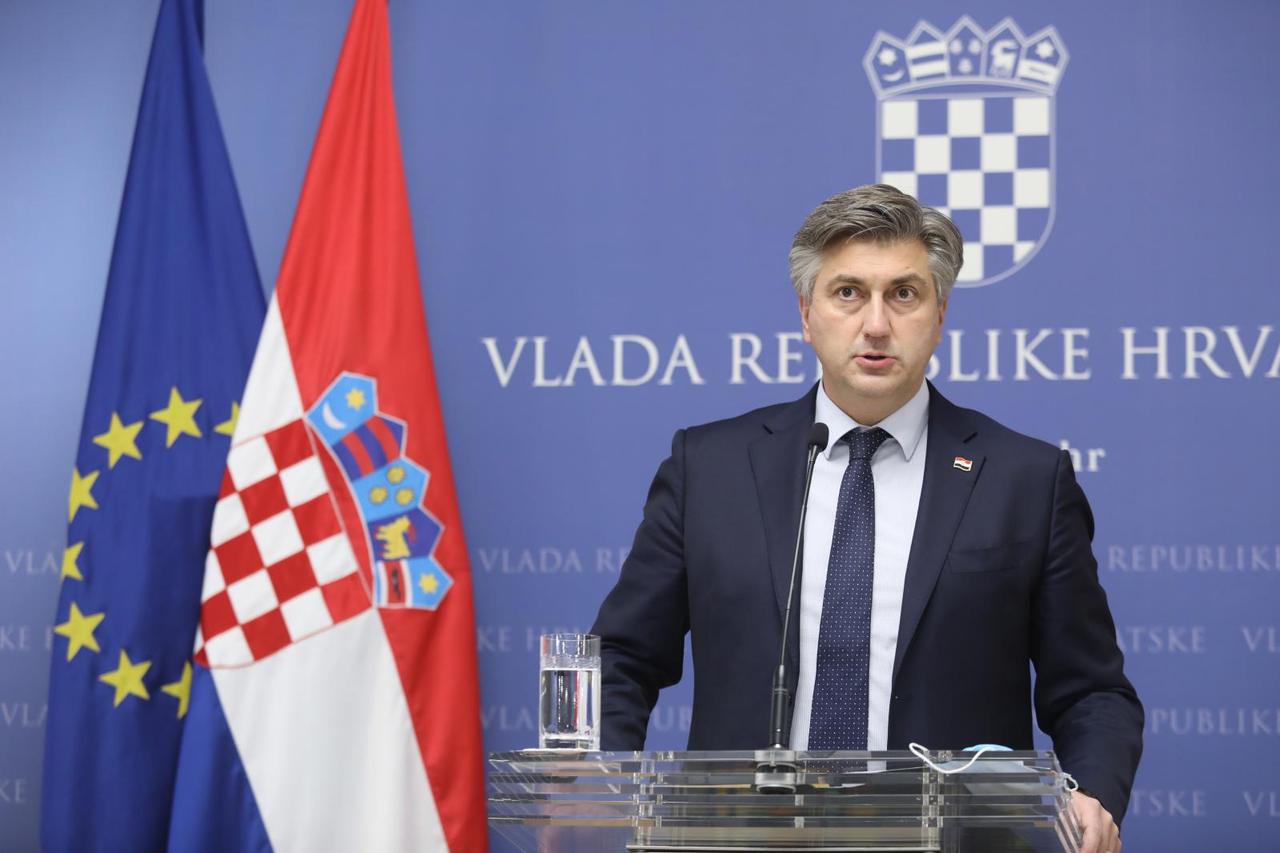 Zagreb: Konferencija za medije predsjednika Vlade Andreja Plenkovića