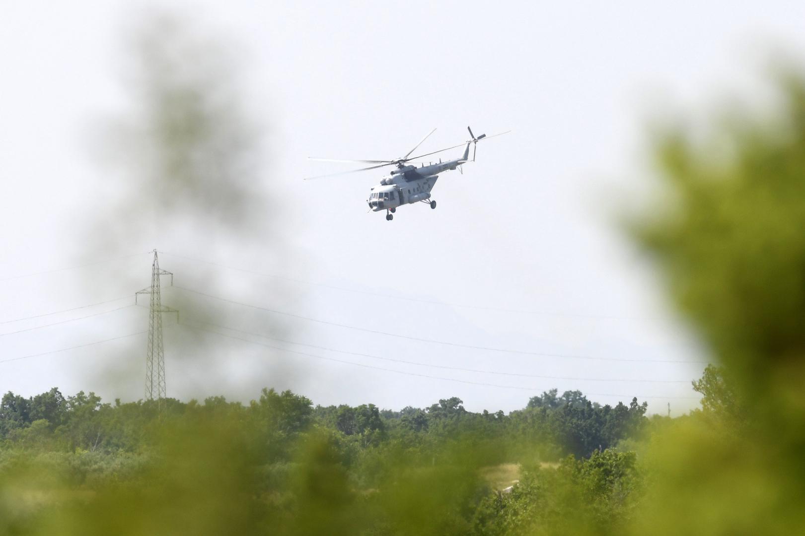 21.06.2023., Pakovo Selo - U kanjonu rijeke Cikole na podrucju Pakova Sela u Sibensko-kninskoj zupaniji srusio se helikopter madjarskih oruzanih snaga koji se u Hrvatskoj nalazi na obuci. Photo: Hrvoje Jelavic/PIXSELL