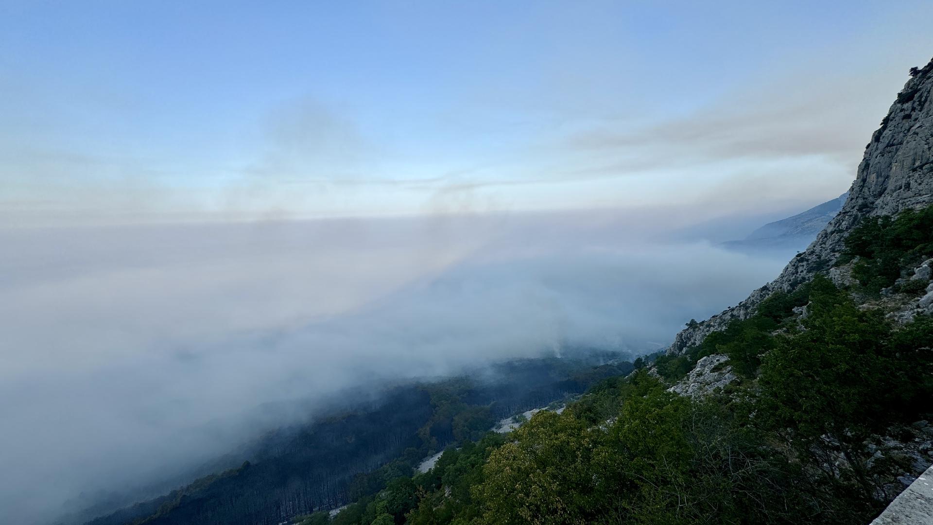 01.08.2024.,Makarska- Jutro je otkrilo katastrofu opozarene povrsine na podrucju Parka prirode Biokovo. Photo: Ivo Cagalj/PIXSELL