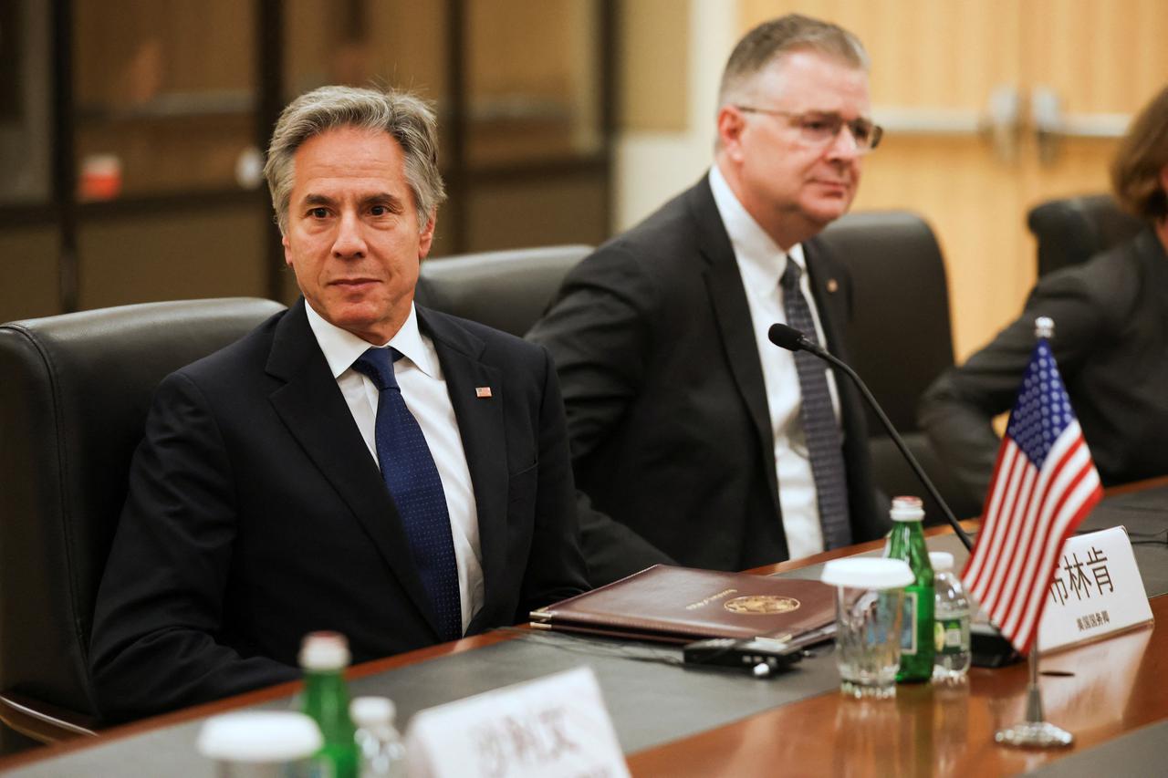 U.S. Secretary of State Antony J. Blinken meets China's Foreign Minister Wang Yi in New York