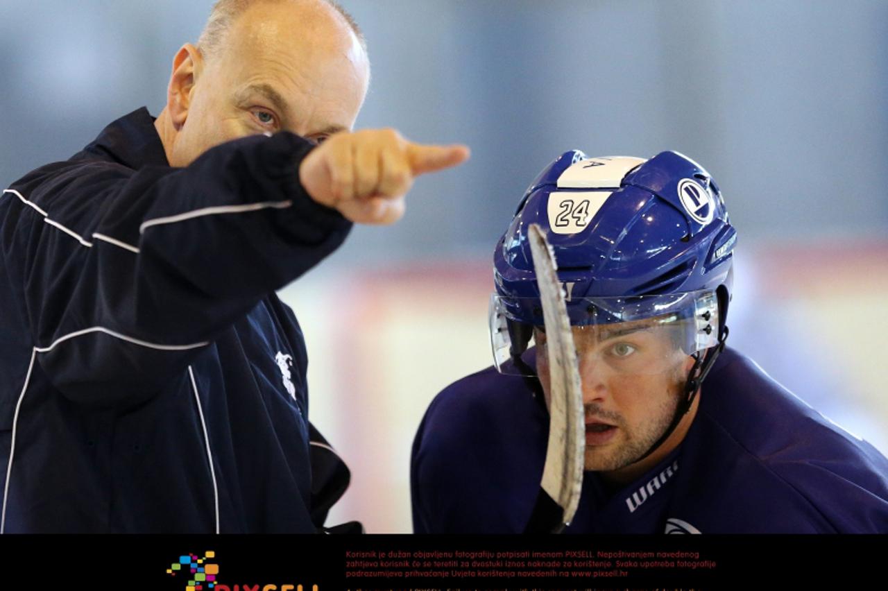 '21.08.2012., Zagreb - Trening KHL Medvescaka na klizalistu Velesajam. Marty Raymond. Photo: Igor Kralj/PIXSELL'