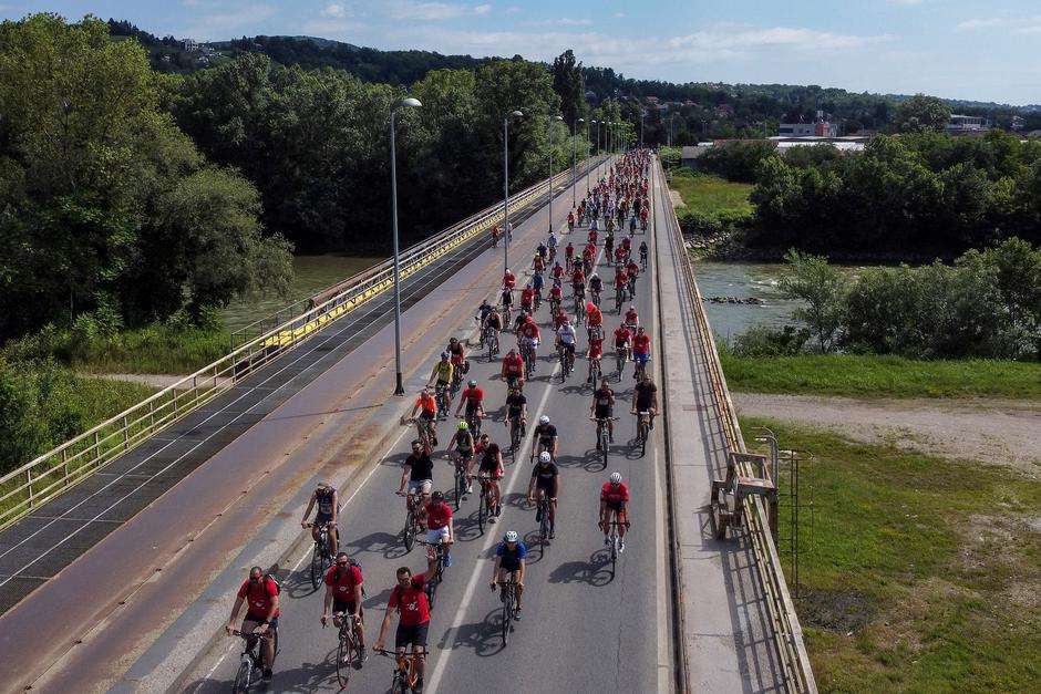 40. Večernjakova biciklijada snimljena iz zraka 