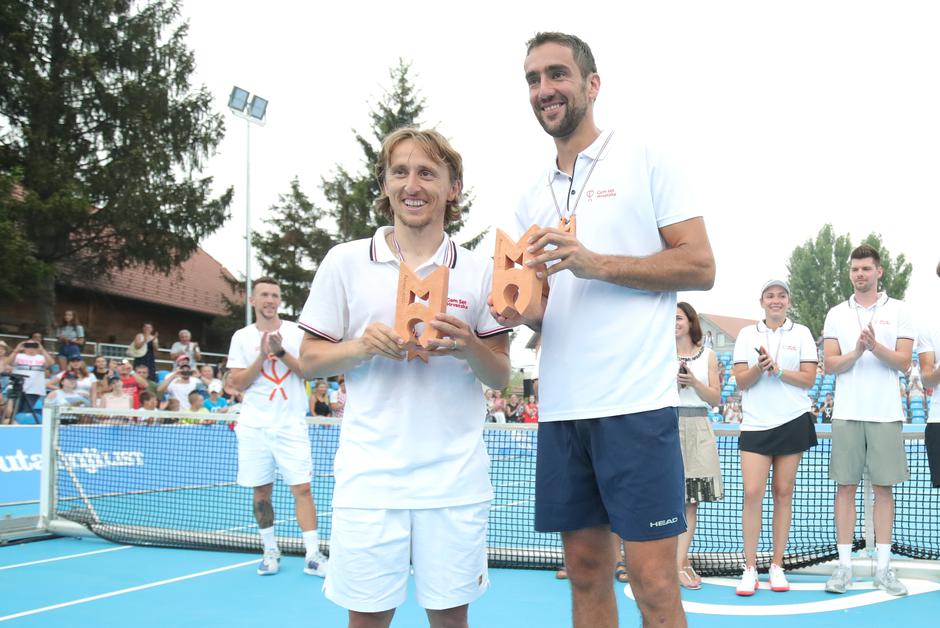 Petrinja: Marin Čilić i Luka Modrić osvojili humanitarni turnir Gem Set Hrvatska