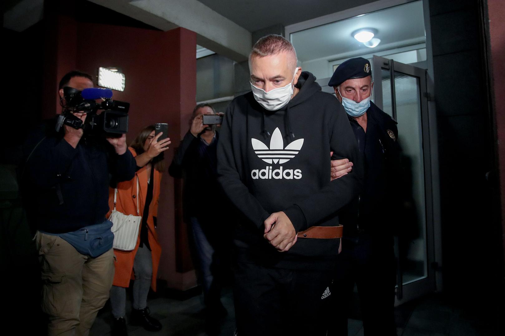 05.10.2020., Zagreb  - Policija dovela Dragana Kovacevica, bivseg sefa Janafa, na pretres nekretnine koju je koristio. rrPhoto: Igor Kralj/PIXSELL