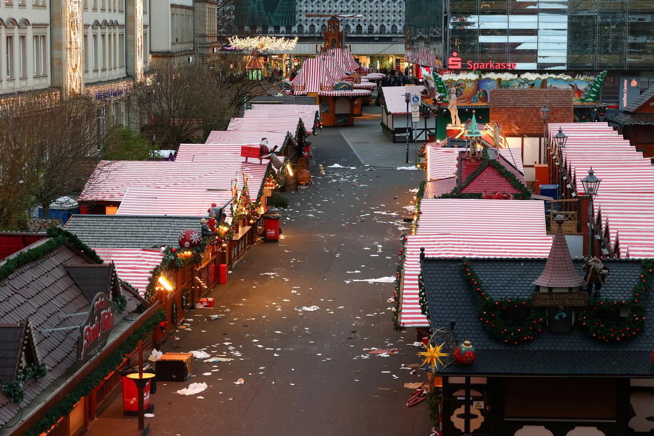 Aftermath of Christmas market attack, in Magdeburg