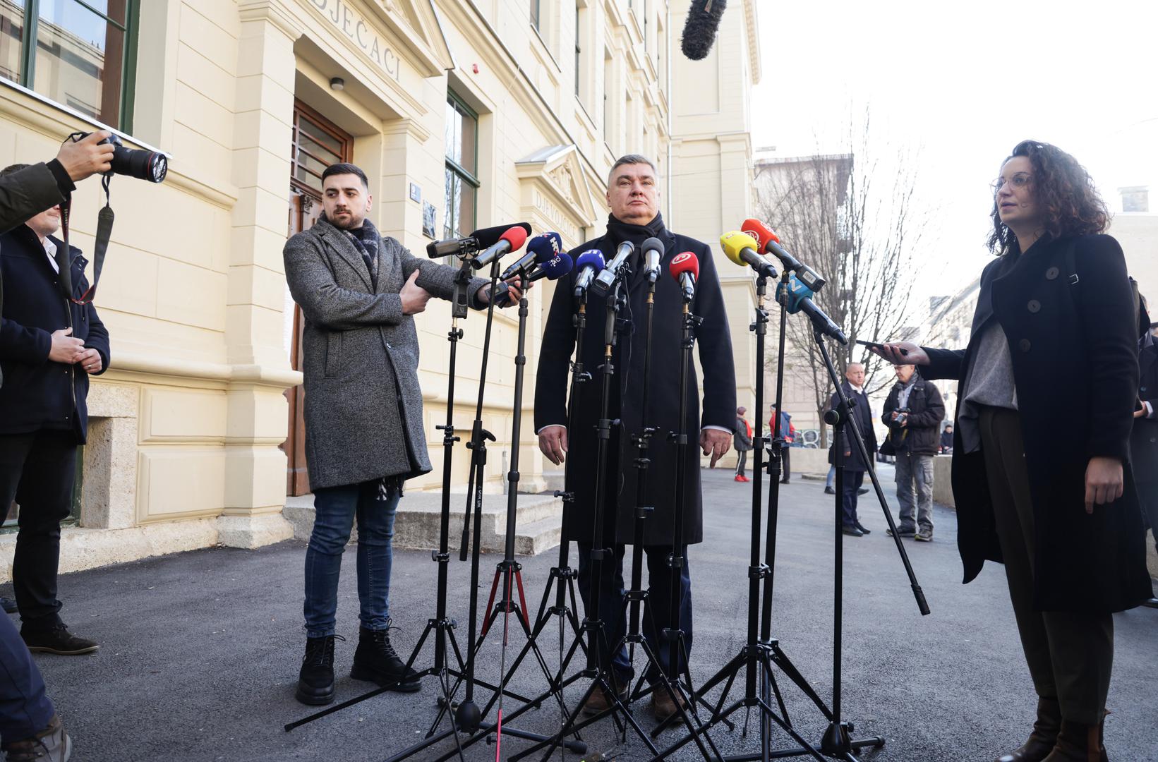 29.12.2024., Zagreb - Aktualni predsjednik Zoran Milanovic glasovao na predsjedničkim izborima u OS Petra Zrinskog. Photo: Luka Stanzl/PIXSELL