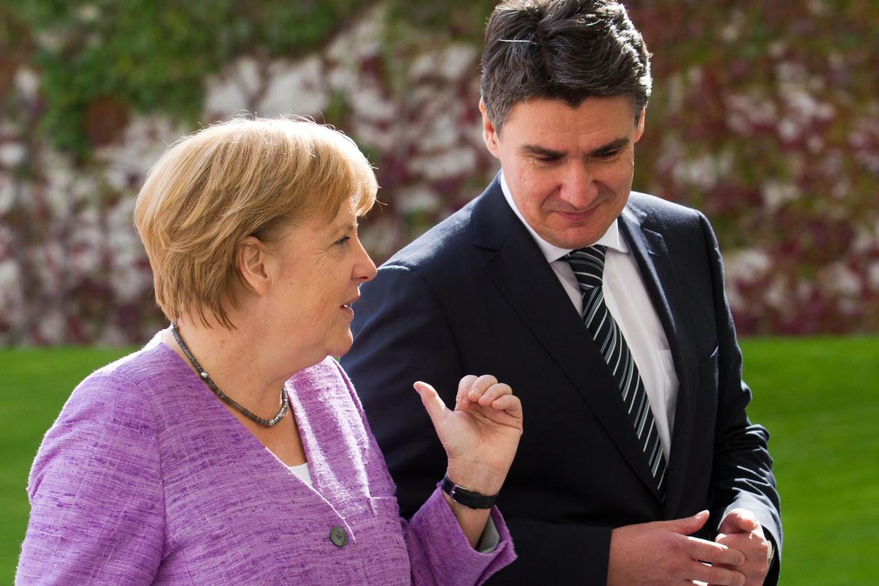 Kancelarka Angela Merkel i premijer Zoran Milanović