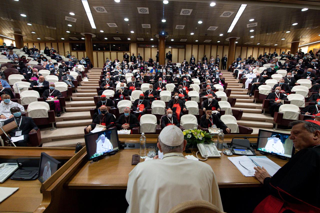 Pope Francis attends the opening of the Synodal Path in the Vatican City