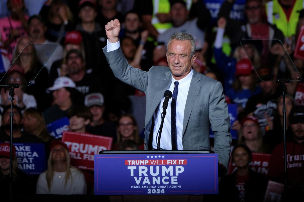 Republican presidential nominee and former U.S. President Donald Trump campaigns in Milwaukee, Wisconsin