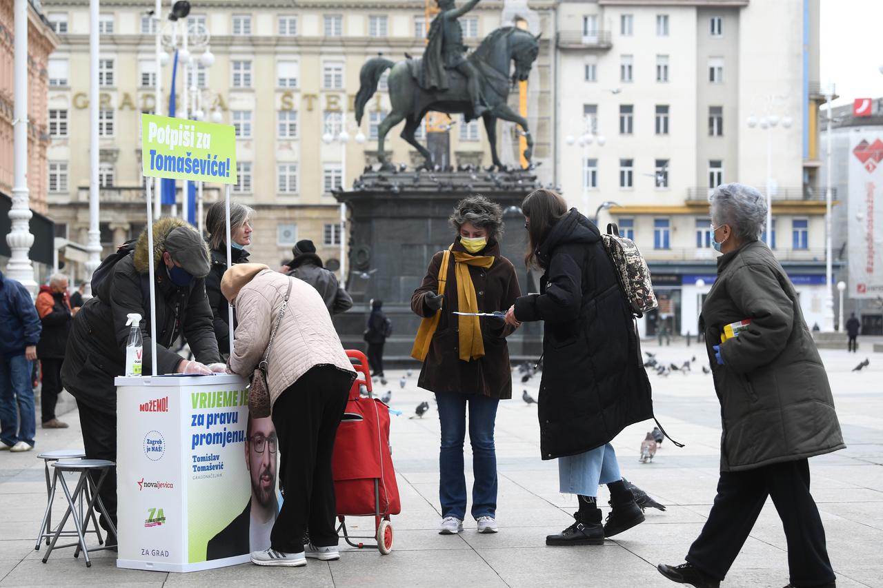 Kandidati za gradonačelnika Zagreba počeli s prikupljanjem potpisa