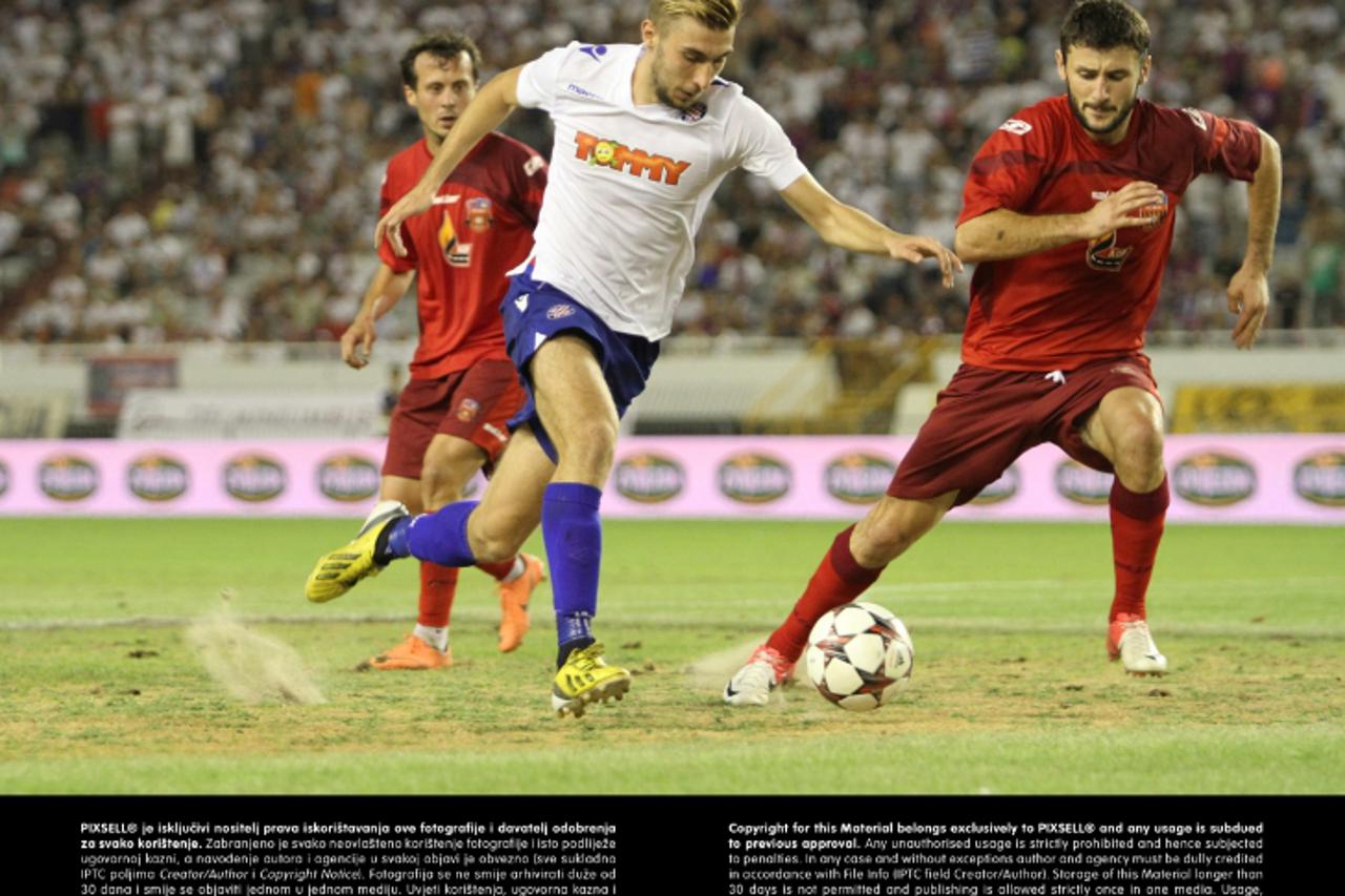 '01.08.2013., stadion Poljud, Split - Prva utakmica 3. pretkola Europske lige, HNK Hajduk - FC Dila Gori. Photo: Ivana Ivanovic/PIXSELL'