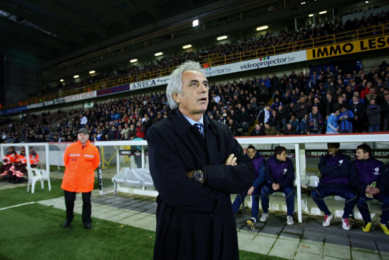 \'04.11.2010., Olympialaan 74, 8200 Brugge, Belgija. Jan Breydel Stadion. Nogometna utakmica D skupine UEFA Europska Liga. Club Brugge - Dinamo Zagreb. Vahid Halilhodzic. Photo: Sanjin Strukic/PIXSELL