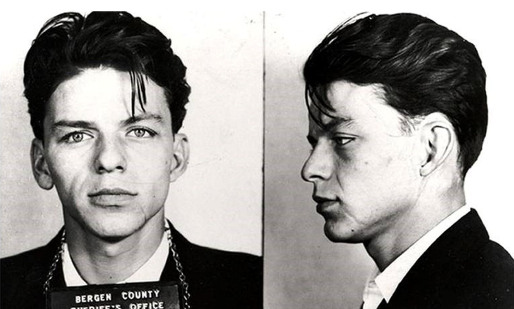 Frank Sinatra - Slavni pjevač uhićen 1938. godine u svom rodnom gradu Hobokenu, New Jersey, zbog optužbe za "zavođenje."