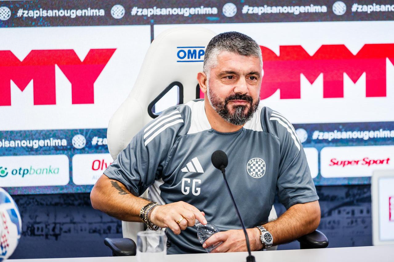 Split: Gennaro Gattuso održao konferenciju za medije prije utakmice između Hajduka i Rijeke