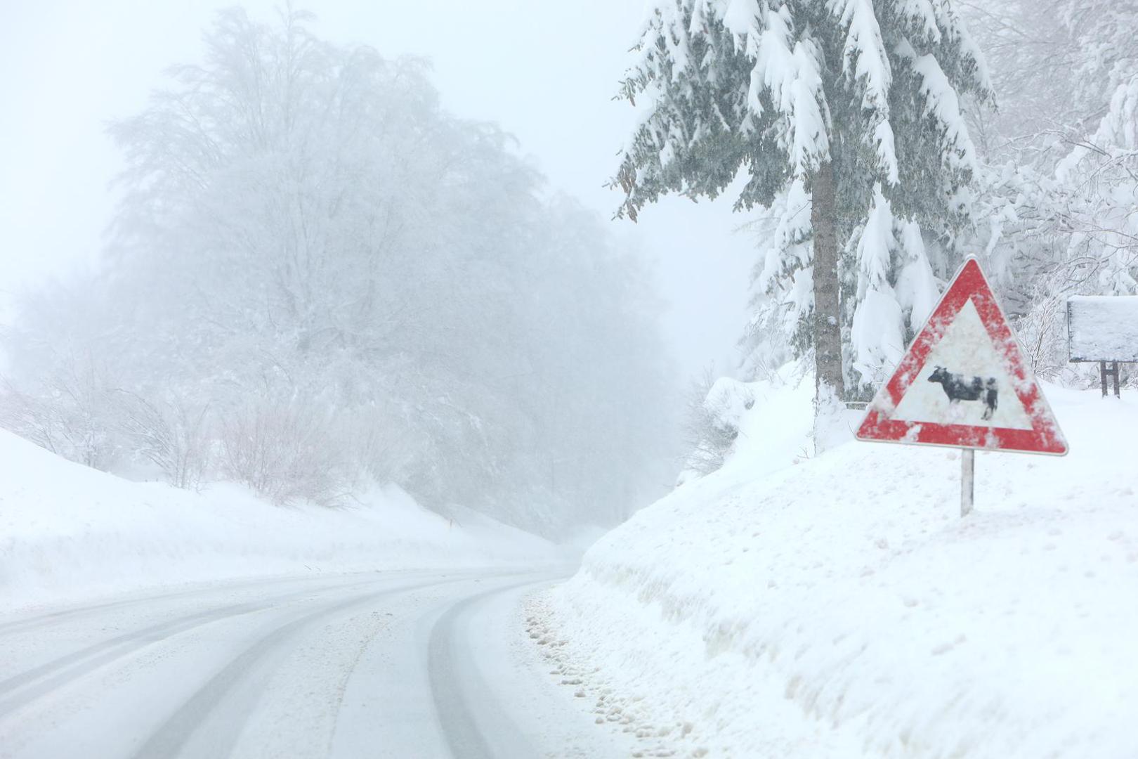 01.03.2023, Plitvicka jezera - Na podrucju Plitvickih jezera poceo je padati novi snijeg. Do sada je palo preko 60 centimetara snijega.  Photo: Kristina Stedul Fabac/PIXSELL