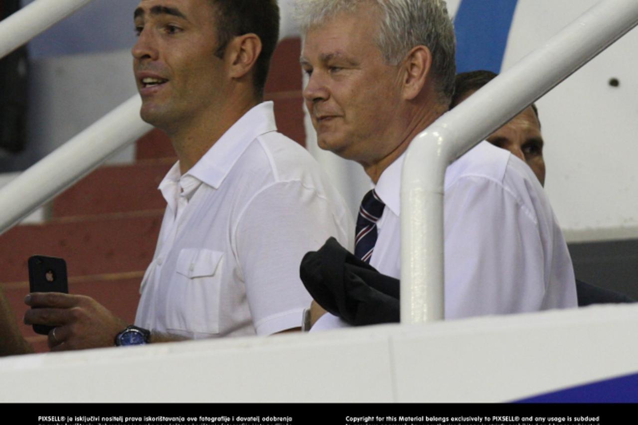 '02.08.2012., Stadion Poljud, Split - Prva utakmica 3. pretkola Europske lige, HNK Hajduk Split - FC Inter Milano. Marin Brbic i Igor Tudor.  Photo:Ivo Cagalj/PIXSELL'