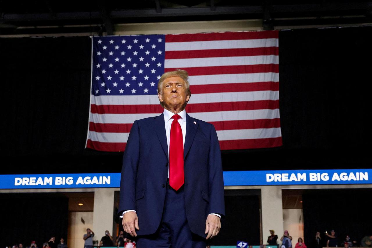 FILE PHOTO: President-elect Donald Trump delivers remarks in Allentown, Pennsylvania