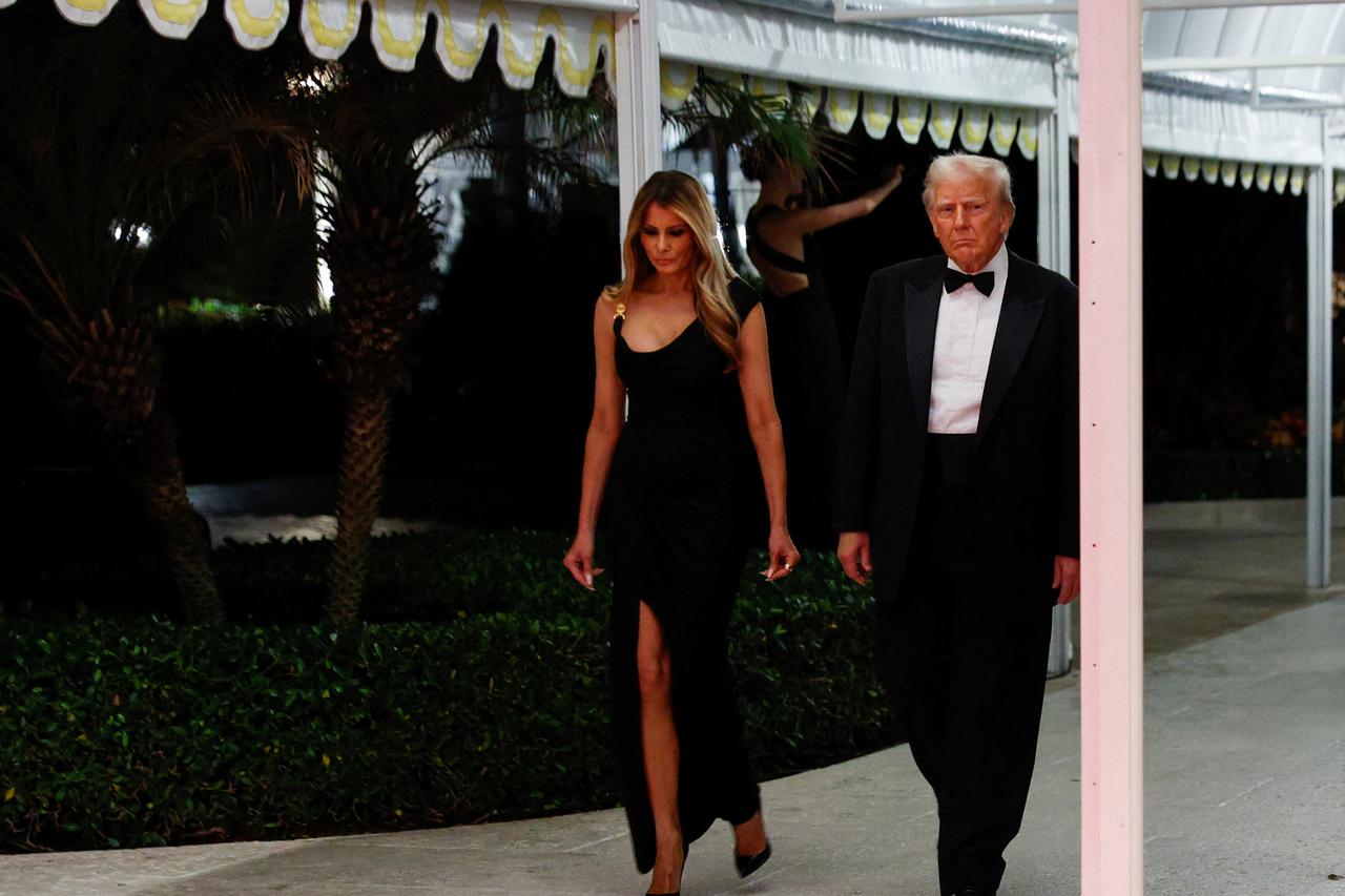 U.S. President-elect Donald Trump attends a New Year's Eve event at Mar-a-Lago in Palm Beach