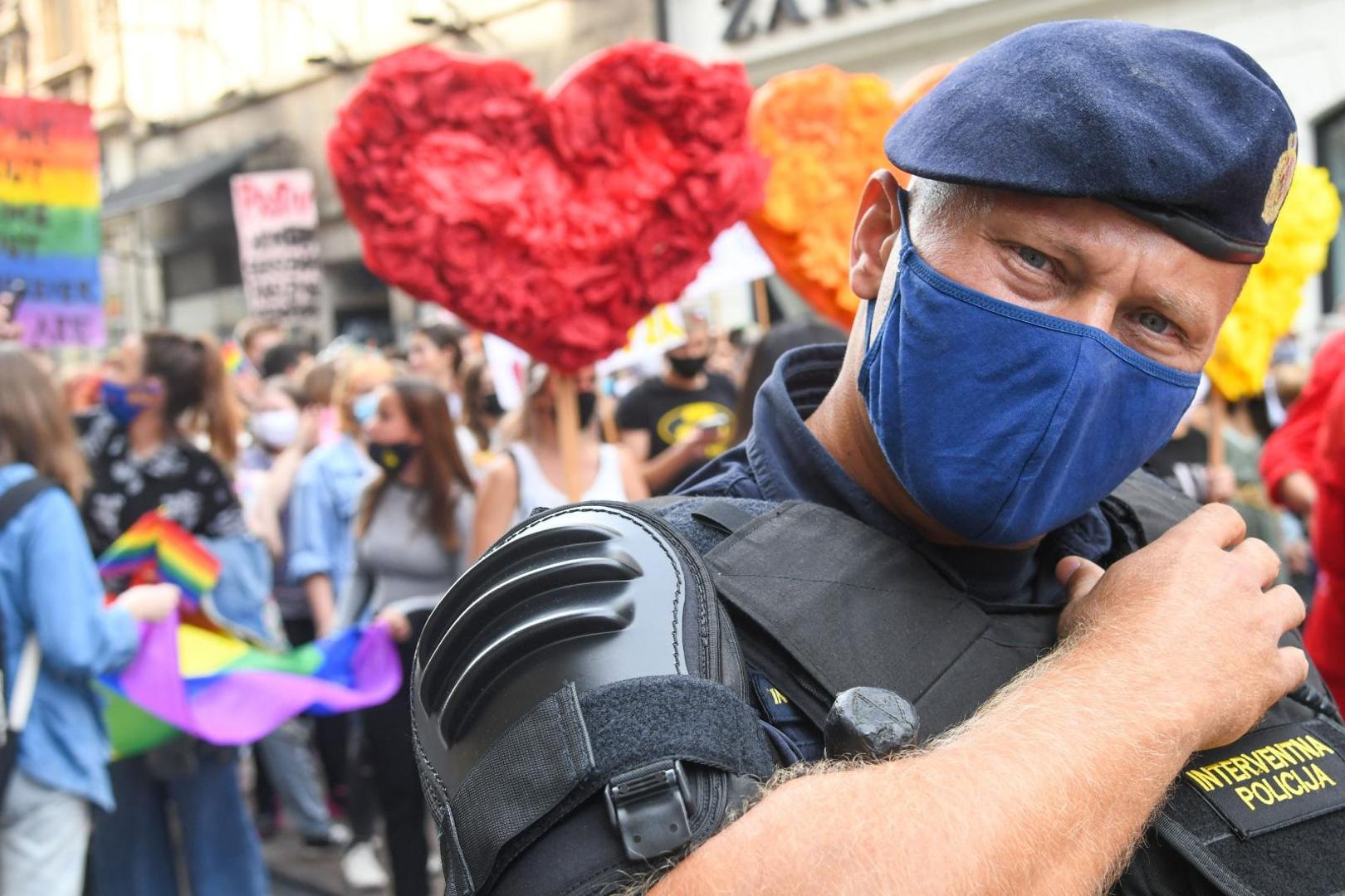 19.09.2020., Zagreb - 19. Povorka ponosa LGBTIQ osoba i obitelji Zagreb Pride 2020 pod sloganom "Sloboda unutar i izvan cetiri zida". Povorka je po prvi puta krenula s Trga svetog Marka. Photo: Josip Regovic/PIXSELL