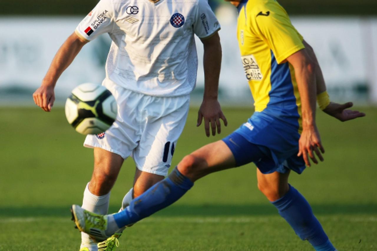 '15.09.2012., Zapresic - SRC Zapresic, 1. HNL, 8. kolo MAXtv, NK Inter Zapresic - HNK Hajduk. Josip Radosevic. Photo: Jurica Galoic/PIXSELL'