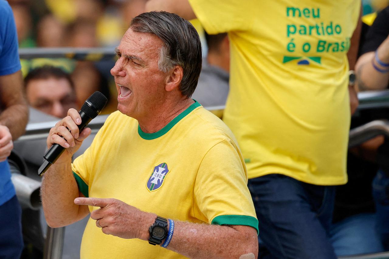 FILE PHOTO: Protest against Brazil's Supreme Court in Sao Paulo