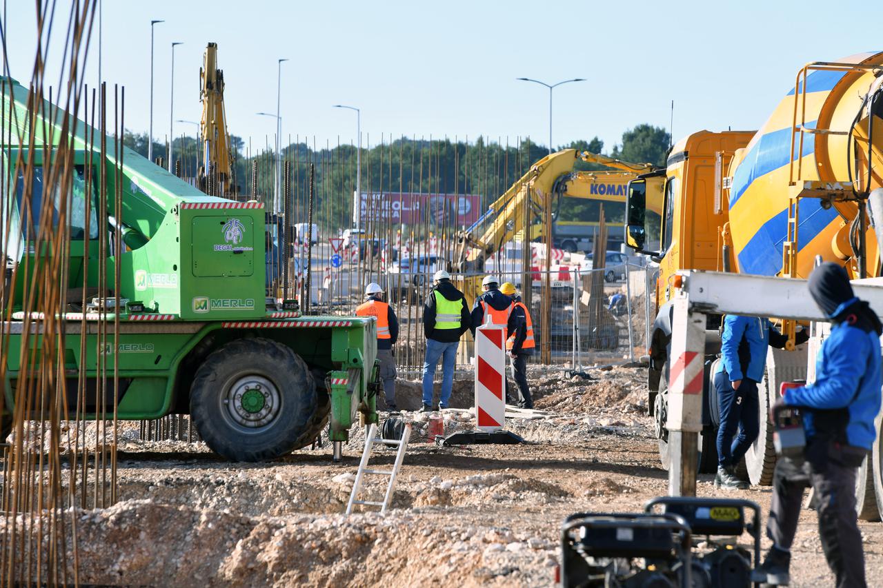 Sibenik: Radovi na ulazu u juzni dio grada cvor Mandalina u punom su jeku