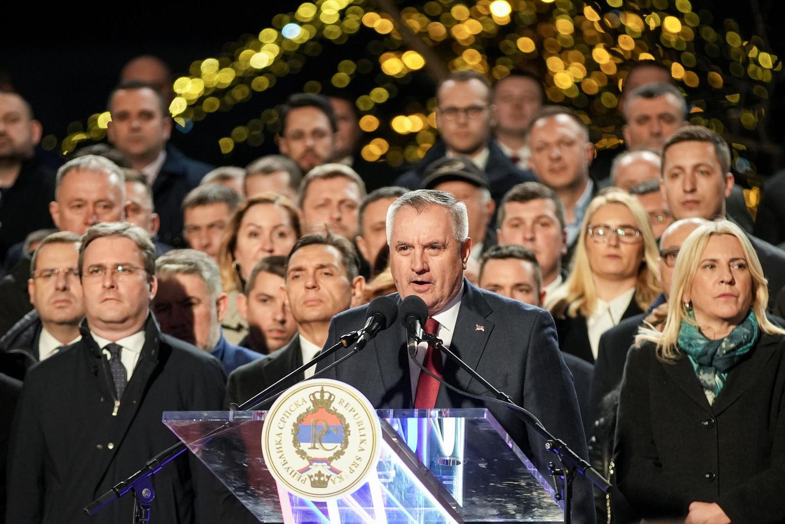 09.01.2025., Banja Luka, Bosna i Hercegovina - Povodom Dana Republike Srpske u Banja Luci se odrzava svecani defile u kojem sudjeluje ukupno 3.400 ljudi. Radovan Viskovic Photo: Dejan Rakita/PIXSELL