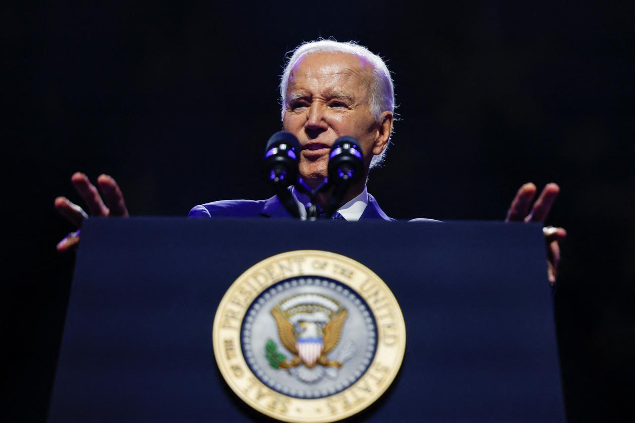 U.S. President Joe Biden attend an event honoring the legacy of late U.S. Senator John McCain in Tempe