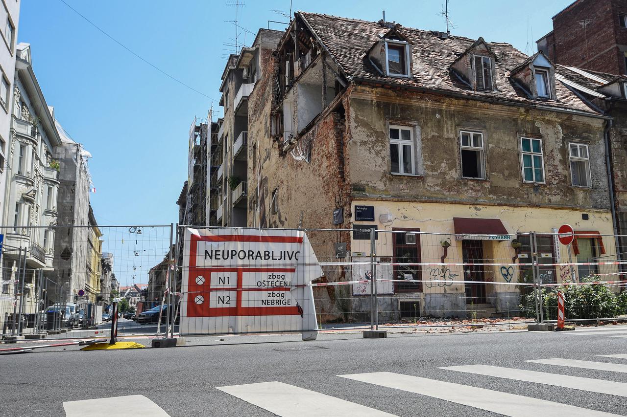 Zagreb: Zgrade oštećene u potresu