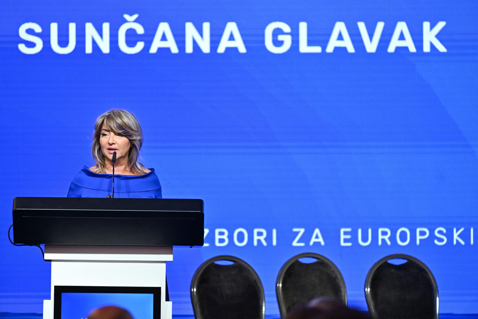 9.5.2024., Zagreb - Predstavljanje kandidata i Izbornog programa Hrvatske demokratske zajednice za nadolazece izbore za Europski parlament. Photo: Neva Zganec/PIXSELL