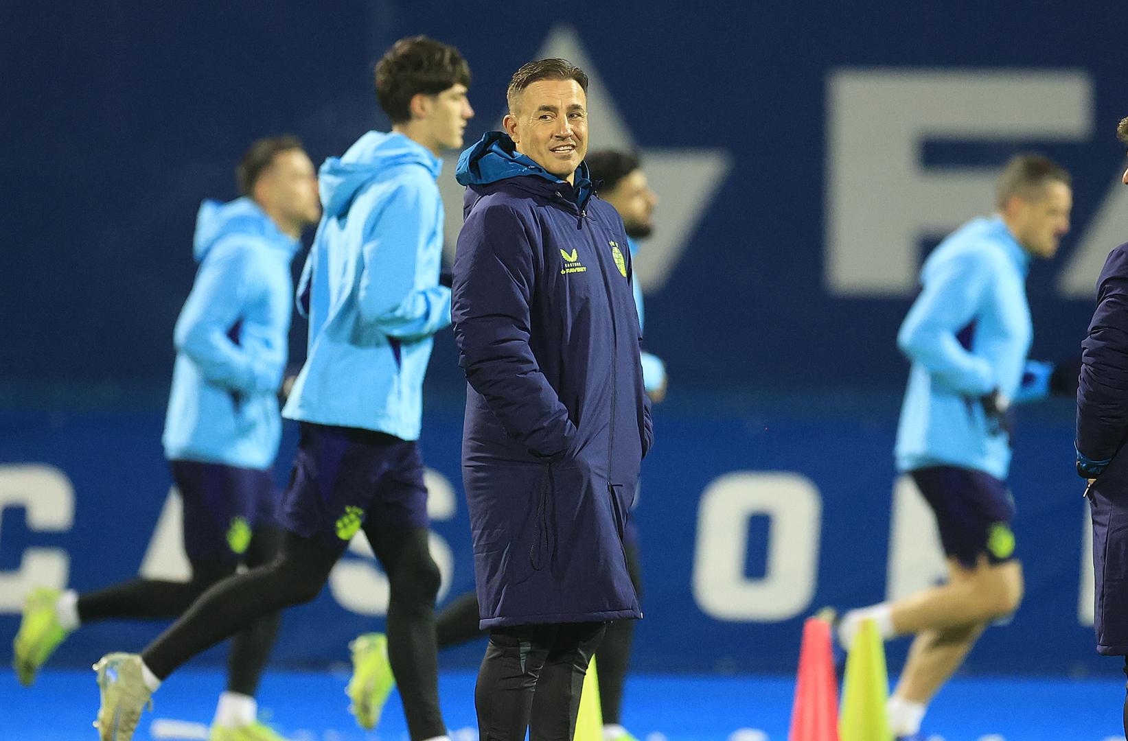 03.01.2025., stadion Maksimir, Zagreb - GNK Dinamo Zagreb odradio prvi trening pod vodstvom talijanskog trenera Fabio Cannavaro. Photo: Marko Prpic/PIXSELL