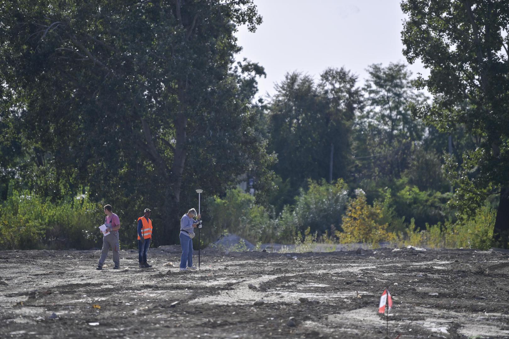 09.10 .2023.,  Zagreb - Ovaj tjedan su u gradskom naselju Sveta Klara poceli radovi na izgradnji istoimenog djecjeg vrtica koji ce  biti izgradjen u mandatu ove gradske uprave. Radi se o jednom od najvecih gradskih vrtica u naselju s 11.000 stanovnika. Djecji vrtic u Svetoj Klari jedan je od takozvanih Projekata 20. U program kapitalnih ulaganja stavljen je 2015. godine, na projektnoj dokumentaciji pocelo se raditi 2018. godine, no konkretnu realizaciju je zapocela tek ova gradska uprava. Photo: Igor Soban/PIXSELL