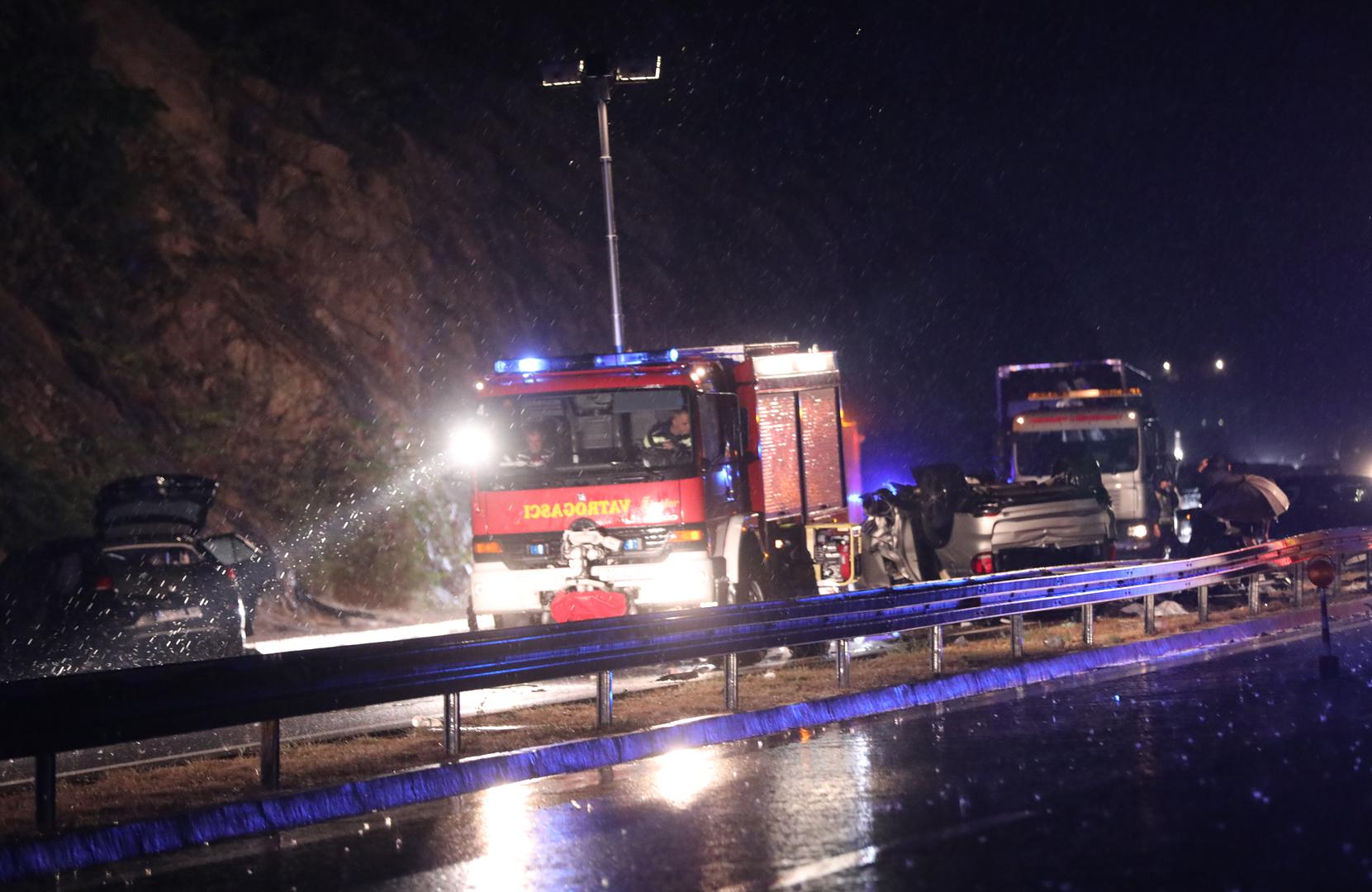 05.08.2023., Vrgorac - Tri osobe smrtno stradale u teskoj prometnoj na A1 prije izlaza Ravca u smjeru Dubrovnika. Photo: Ivo Cagalj/PIXSELL