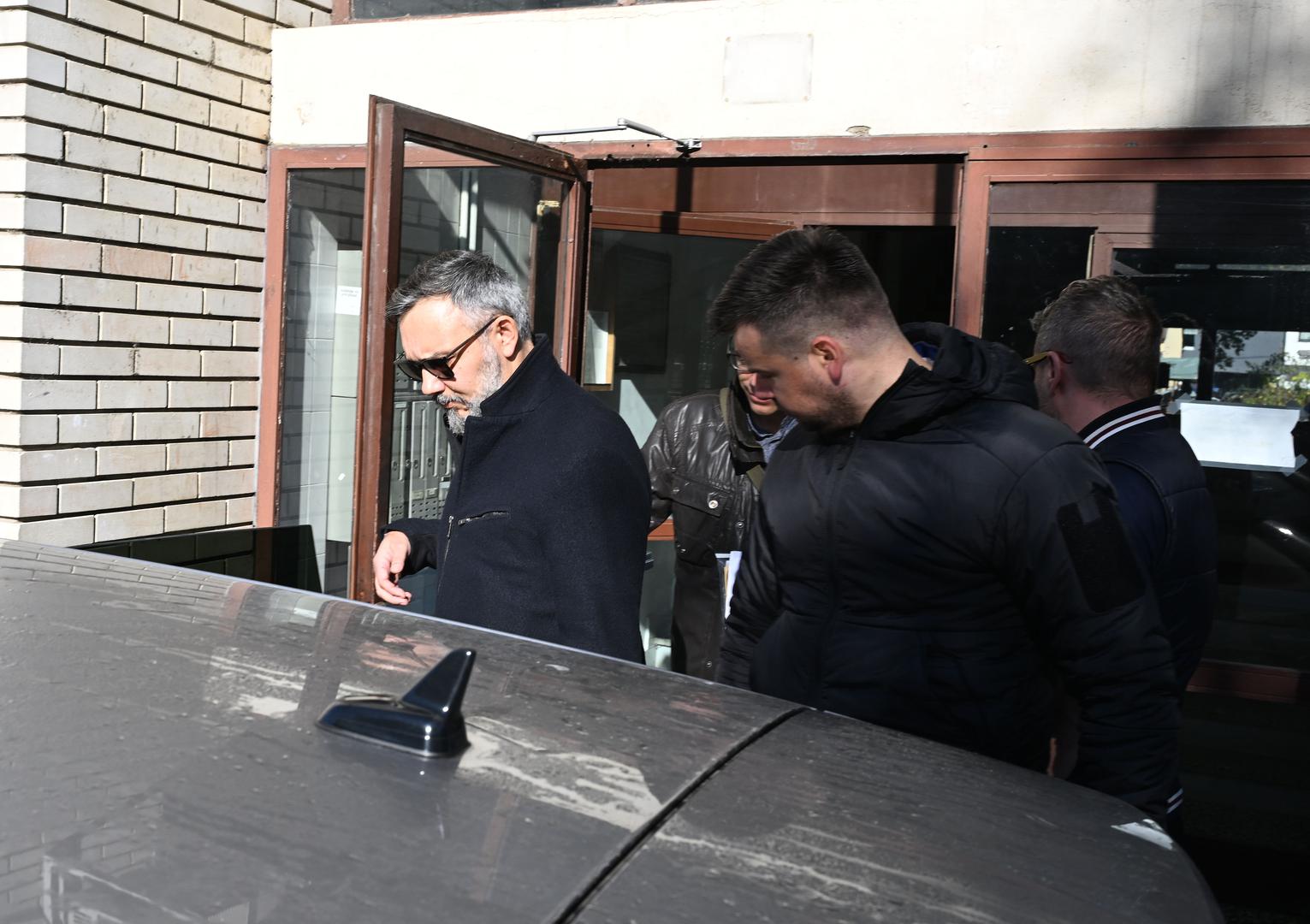 08.11.2023., Zagreb - U tijeku je pretres stana bivseg dekana Geodetskog fakulteta Almina Djape. Policija privodi Almina Djapu. Photo: Davorin Visnjic/PIXSELL