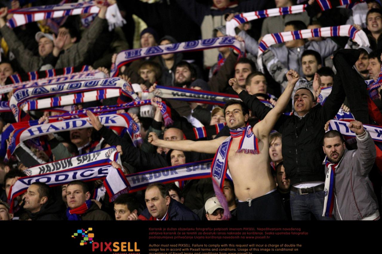 '19.03.2011., Stadion Maksimir, Zagreb - Nogometna utakmica 22. kola Prve HNL izmedju NK Dinamo i NK Hajduk.Torcida. Photo: Igor Kralj/PIXSELL'