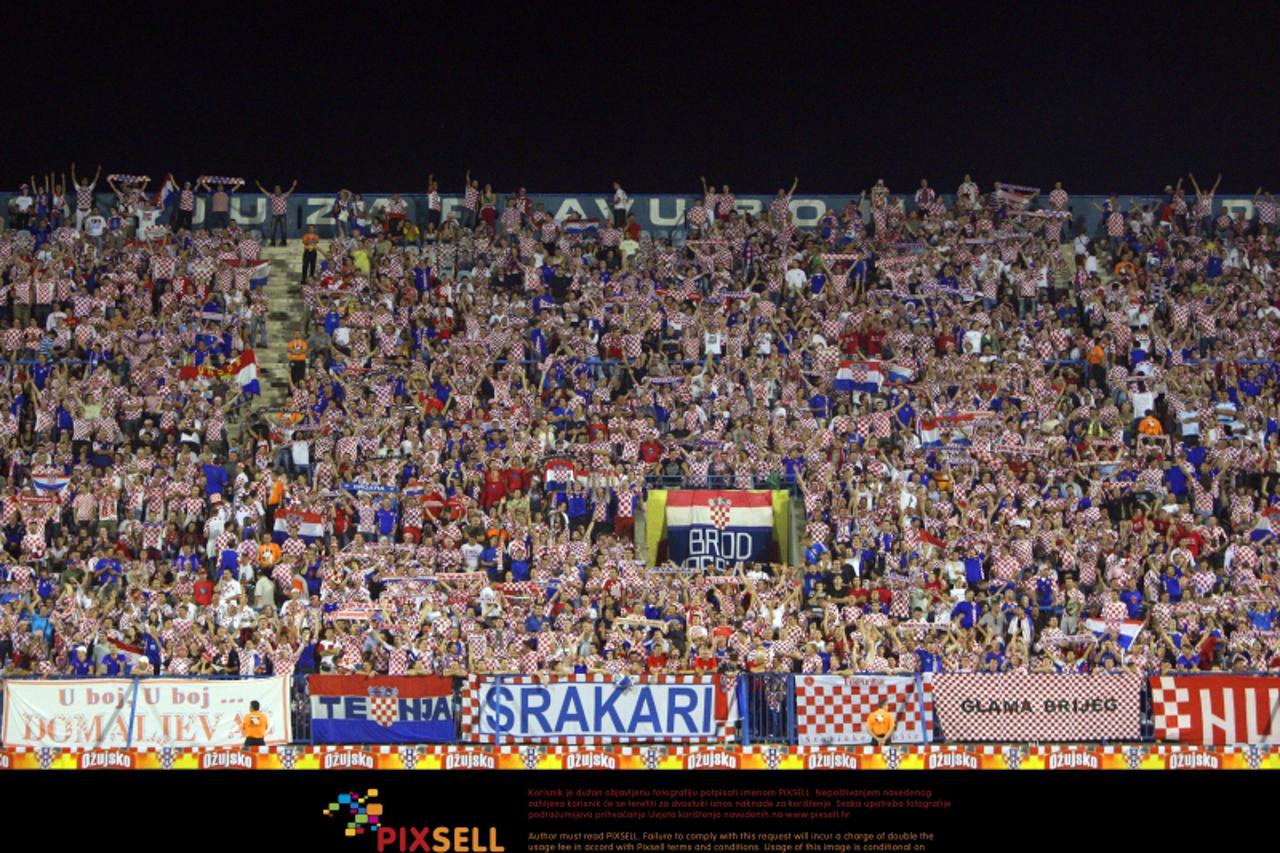 '10.09.2008., Zagreb, Hrvatska - Maksimirska ulica 128, Stadion Dinama, Kvalifikacijska grupa 6. Utakmica za svjetsko nogometno prvenstvo u Juznoafrickoj republici (JAR) koje ce se odrzati 2010 godine