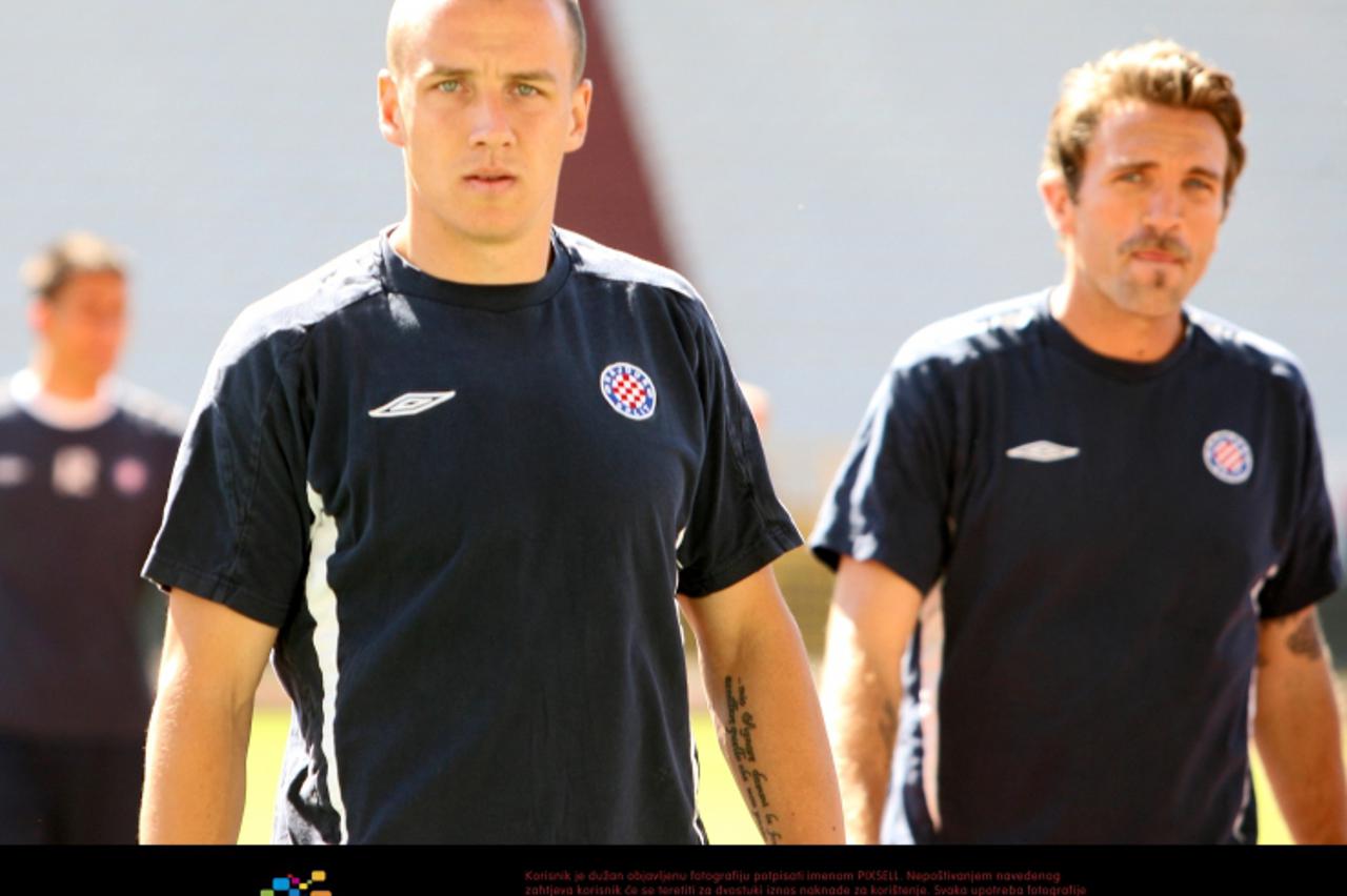 \'29.06.2011., Poljud, Split - Trening HNK Hajduk nakon povratka s Kupresa. Tonci Kukoc na zavrsetku treninga.  Photo: Ivo Cagalj/PIXSELL\'