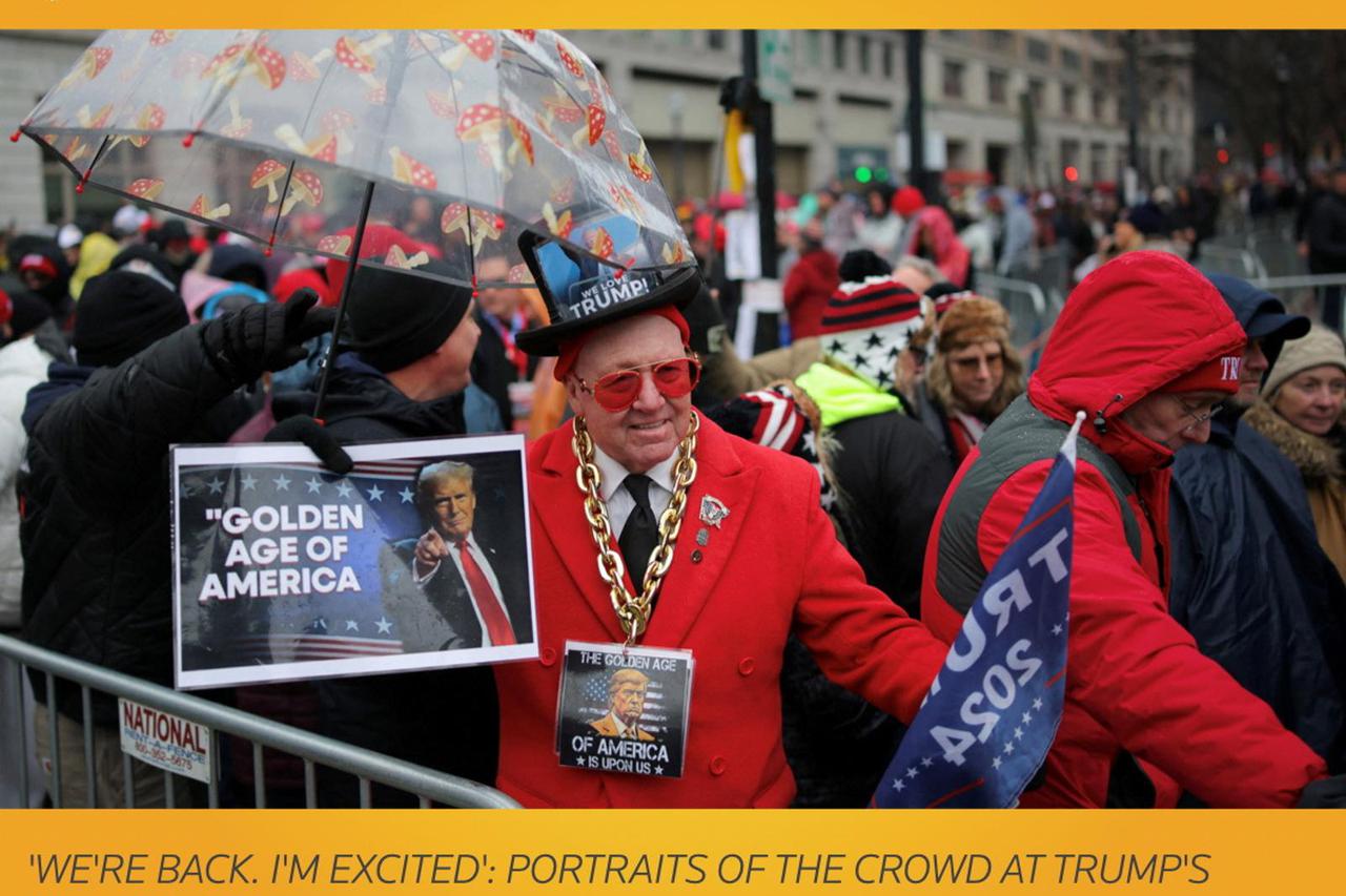 The Wider Image - 'We're back. I'm excited': Portraits of the crowd at Trump's inauguration