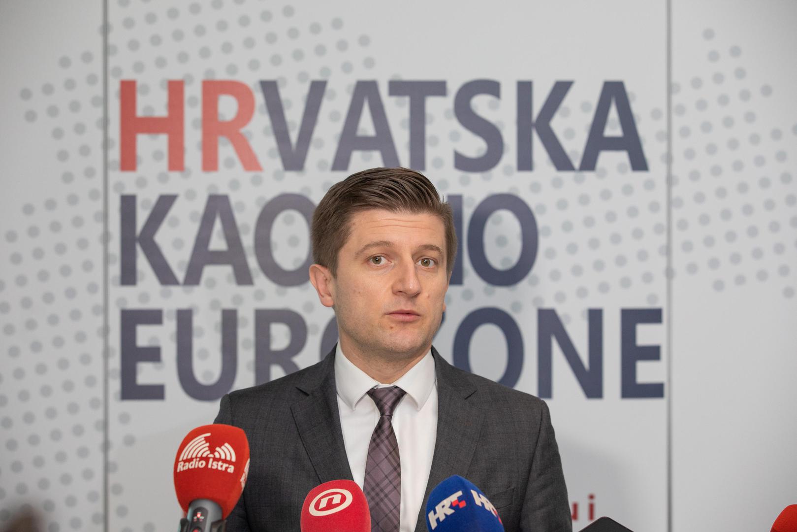 09.12.2021., Rovinj - U organizaciji Vecernjeg lista, te suorganizaciji Istarske zupanije, u Grand Hotelu Park odrzana je konferencija pod nazivom "Hrvatska kakvu trebamo - Hrvatska kao dio Eurozone". Zdravko Maric, potpredsjednik Vlade i ministar financija Photo: Srecko Niketic/PIXSELL